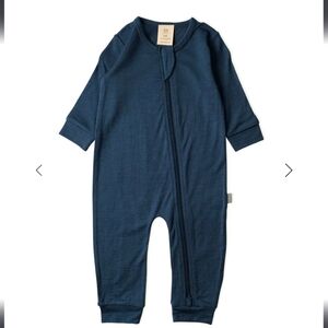 Babu Baby NZ Extra Fine Merino Wool Footless Zipper Onesie Jumpsuit Sleeper